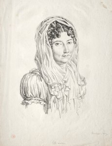 Naisen muotokuva, 1819. tekijältä Moisbach