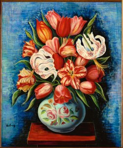 Kukkakimppu tulppaaneista ja liljoista tekijältä Moise Kisling