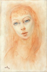 Naisen muotokuva (öljy kankaalle) tekijältä Moise Kisling