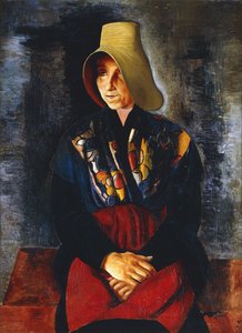 Renee Kislingin äidin muotokuva; Portrait de la Mere de Renee Kisling tekijältä Moise Kisling
