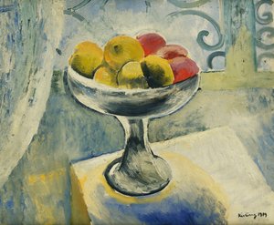 Asetelma omenoiden kanssa; Nature Morte aux Pommes tekijältä Moise Kisling