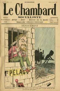 Kuvitus Molochista (1849-1909) Le Chambard socialisten kanteen, nro. 59 tekijältä Moloch