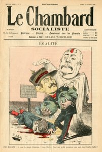 Kansi ""Le Chambard Socialiste"", Satiirinen väreissä tekijältä Moloch