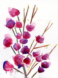 Magnolia, 2022 (vesiväri Langton, 300 g/m2 kylmäpuristettu paperi)