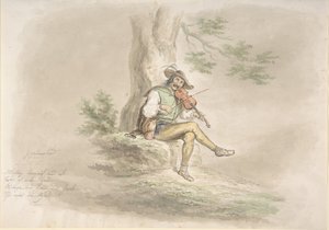 Gypsy Fiddler, 1858. tekijältä Monogrammist CG