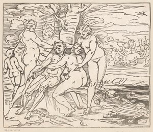 Venus suree Adonisin kuolemaa tekijältä Monogrammist GGN (attributed to)