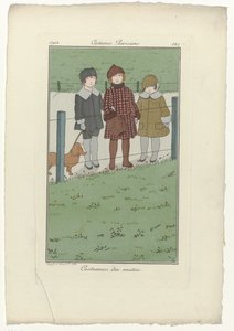 Journal des Dames et des Modes, Parisian Costumes, 1914, nro 147: Aamupuvut tekijältä Monogrammist MFN