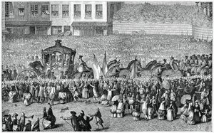 Hevoskärryt paraatissa, 1782, 1885.