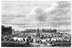 Kuningas Ludvig XV:n ranskalaisen palatsin puutarha, 1763 1885.