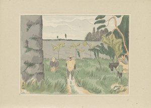 Wakamatsun linnan rauniot Wakamatsujoshi Osa kaksi, Aizun alue (sarjan nimi) Dai nishû, Aizu no bu (sarjan nimi) Printit japanilaisista maisemista (sarjan nimi) Nihon fûkei hanga (sarjan nimi) tekijältä Morita Tsunetomo