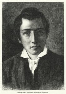 Heinrich Heine, saksalainen runoilija (litho)