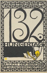 Variety Act 3: 132. paastopäivä, A. Lucci kuuluisa nälkätaiteilija Varietenummer 3: 1..., 1907. tekijältä Moritz Jung