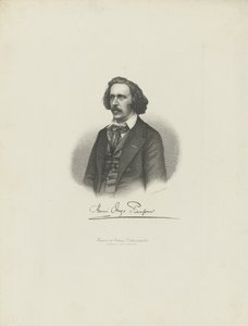 Muotokuva säveltäjä Henry Hugo Piersonista 1815-1873 n. 1850. tekijältä Moritz Laemmel