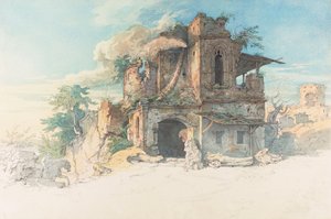 Kuvitus Friedrich Schillerin balladille Der Gang nach dem Eisenhammer. tekijältä Moritz Ludwig von Schwind
