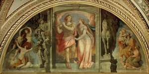 Lunette Wienin valtionoopperan aulassa tekijältä Moritz Ludwig von Schwind