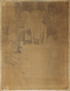 Hautausmaakohtaus Wolfgang Amadeus Mozartin oopperasta "Don Giovanni" tekijältä Moritz Ludwig von Schwind