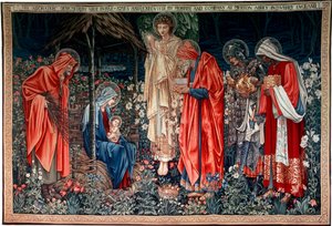 "The Adoration of the Magi", kuvakudos, 1890 tekijältä Morris and Co