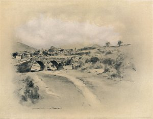 "Meksikolainen kylä", 1903 tekijältä Mortimer L Menpes