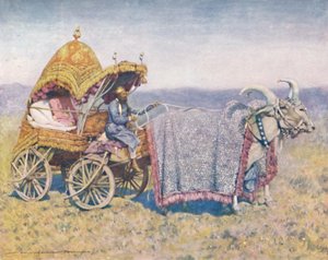 "Native Bullock-kärry Bikanirista", 1903. tekijältä Mortimer L Menpes
