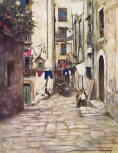 Katu Napolissa, 1903 tekijältä Mortimer L Menpes