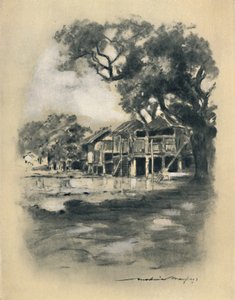 "Ylämaakylä", 1903 tekijältä Mortimer L Menpes