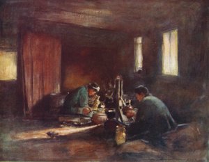 "Pronssityöläiset", c1887, 1901 tekijältä Mortimer L Menpes