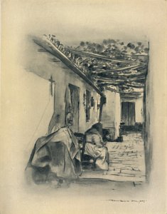 "Sevillan piha", 1903. tekijältä Mortimer L Menpes