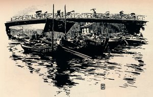 Osaka, Japani, c1900. tekijältä Mortimer L Menpes