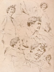 "Muotokuvatutkimukset", c1880, 1904 tekijältä Mortimer L Menpes