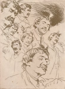 "Estudi del retrat", c1880, 1904 finlandès tekijältä Mortimer L Menpes