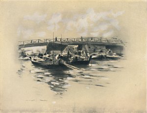 "Ogara-joki Tokiossa", 1903 tekijältä Mortimer L Menpes
