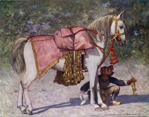 Kuuluisa hevonen Cutchin raon seurueessa. tekijältä Mortimer Ludington Menpes