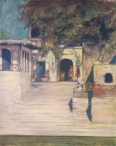 Kuuluisa kaivo, Delhi, 1905 tekijältä Mortimer Ludington Menpes