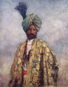 Kashmirilainen sotilas (väri litho) tekijältä Mortimer Ludington Menpes