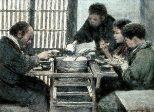 Japanilainen illallinen tekijältä Mortimer Ludington Menpes