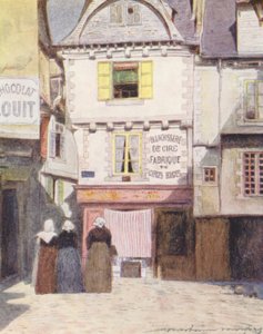 Place Henri Quatre, Vannes (värilitra) tekijältä Mortimer Ludington Menpes