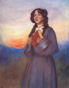 Maailman lapset: Amerikkalainen, Sunset (värilitografia): American, Sunset (värilitografia) tekijältä Mortimer Ludington Menpes