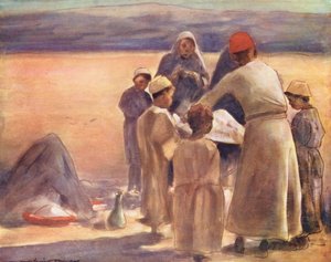 Maailman lapset: Maantiedon oppitunti (värilitro). tekijältä Mortimer Ludington Menpes