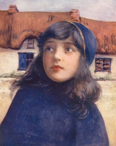 Maailman lapset: Irlantilainen, Molly (värilitografia). tekijältä Mortimer Ludington Menpes