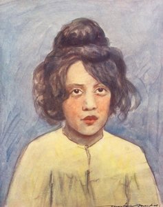 Maailman lapset: Fiammetta (värilitografia). tekijältä Mortimer Ludington Menpes