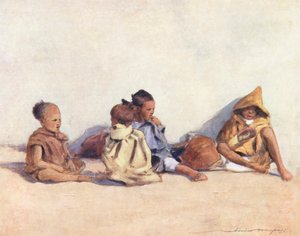 Maailman lapset: (värilitografia). tekijältä Mortimer Ludington Menpes