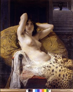 Kleopatra (-69 - -30). Mosè Bianchin maalaus. 1800-luku. Milan Civic taidekokoelma