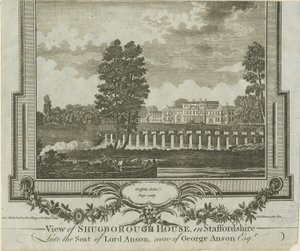Shugborough Hall: kaiverrus, nd [?1760-luku] tekijältä Moses Griffiths