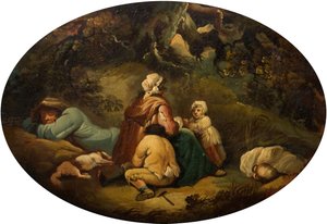 Mustalaiset maisemassa, 1804.