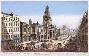 Royal Exchange 2. ulkopuoli, Lontoo, 1761 tekijältä Mothey Lairee
