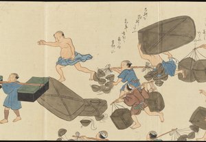 Kuvituksia Uji-teen tuotannosta tekijältä Motonari Sait?