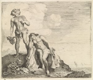 Bacchus löytää Ariadnen Naxoksesta tekijältä Moyses van Wtenbrouck