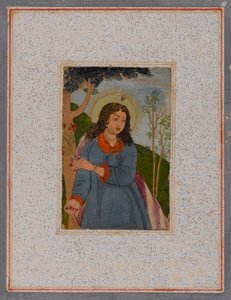 Enkeli, vuoden 1675 jälkeen (wc paperilla) tekijältä Mughal School