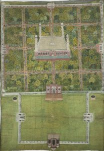 Jahangirin mausoleumi Lahoressa, 1770 tekijältä Mughal School