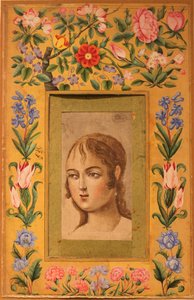 Nuoren kaunokaisen maalaus, Iran, 1740-50-luvut. tekijältä Muhammad Sadiq